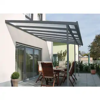 Netto Marken-Discount Gutta 4293153 Terrassenüberdachung anthrazit, 306 x 306 cm Angebot