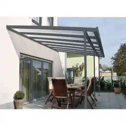 Netto Marken-Discount Gutta 4293159 Terrassenüberdachung anthrazit, 546 x 306 cm Angebot