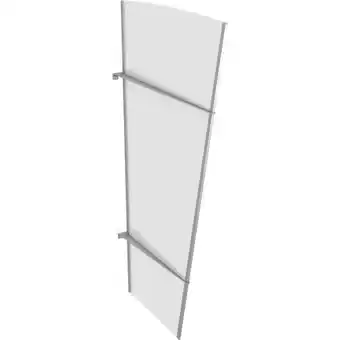Netto Marken-Discount Gutta Typ XL Vordach-Seitenteil Edelstahl, 167 x 85 cm, satiniert weiß Angebot