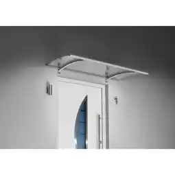 Netto Marken-Discount Gutta Pultvordach mit LED-Technik, 150 x 90 cm, Edelstahl Angebot