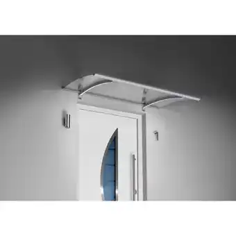 Netto Marken-Discount Gutta Pultvordach mit LED-Technik, 150 x 90 cm, Edelstahl Angebot