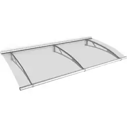 Netto Marken-Discount Gutta Typ L Pultvordach Edelstahl, 190 x 95 cm, klar Angebot