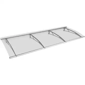 Netto Marken-Discount Gutta Typ L Pultvordach Edelstahl, 270 x 95 cm, klar Angebot
