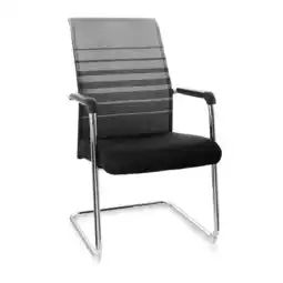 Netto Marken-Discount hjh OFFICE Freischwinger FALCONE V Stoff mit Armlehnen Angebot