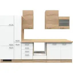 Netto Marken-Discount Flex-Well Küchenzeile ohne E-Geräte 310 cm L-310-2603-014 Samoa Angebot