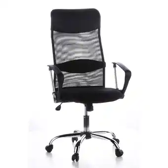 Netto Marken-Discount hjh OFFICE Home Office Chefsessel ARIA HIGH Stoff mit Armlehnen Angebot