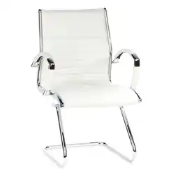 Netto Marken-Discount hjh OFFICE Freischwinger PARMA V Leder mit Armlehnen Angebot