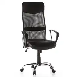 Netto Marken-Discount hjh OFFICE Home Office Chefsessel ARTON 20 Kunstleder/Netzstoff mit Armlehnen Angebot