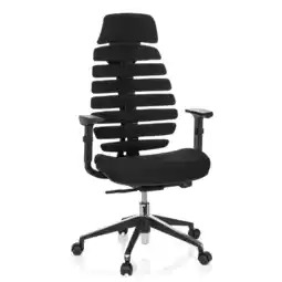 Netto Marken-Discount hjh OFFICE Profi Bürostuhl ERGO LINE II PRO Stoff mit Armlehnen (höhenverstellbar) Angebot