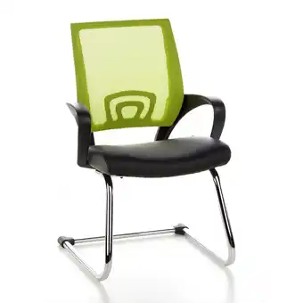 Netto Marken-Discount hjh OFFICE Freischwinger VISTO NET V Kunstleder/Netzstoff mit Armlehnen Angebot