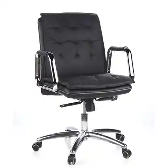 Netto Marken-Discount hjh OFFICE Profi Chefsessel VILLA 10 Leder mit Armlehnen Angebot