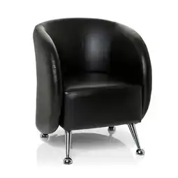 Netto Marken-Discount hjh OFFICE Polstersessel ST. LUCIA Kunstleder mit Armlehnen Angebot