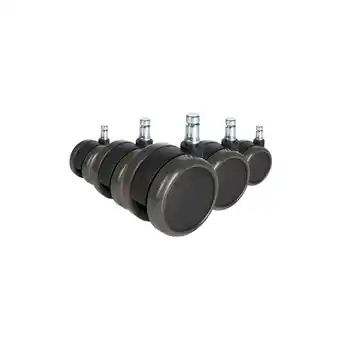 Netto Marken-Discount hjh OFFICE Stuhlrollen 5x ROLO FREE 10mm/65mm Metall, Kunststoff Angebot