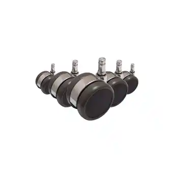Netto Marken-Discount hjh OFFICE Stuhlrollen 5x ROLO LUX 11mm/65mm Metall, Kunststoff Angebot