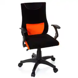 Netto Marken-Discount hjh OFFICE Kinderdrehstuhl KIDDY PRO AL Stoff mit Armlehnen Angebot