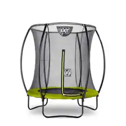 Netto Marken-Discount EXIT Silhouette Trampolin + Sicherheitsnetz 183 (6ft) Lime Grün Angebot