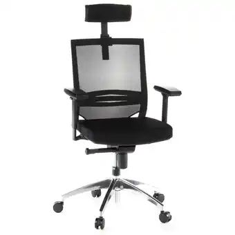 Netto Marken-Discount hjh OFFICE Profi Bürostuhl PORTO MAX Stoff/Netzstoff mit Armlehnen (höhenverstellbar) Angebot