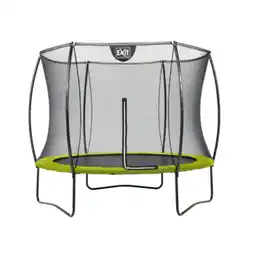 Netto Marken-Discount EXIT Silhouette Trampolin + Sicherheitsnetz 244 (8ft) Lime Grün Angebot