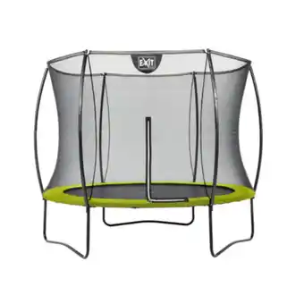 Netto Marken-Discount EXIT Silhouette Trampolin + Sicherheitsnetz 244 (8ft) Lime Grün Angebot