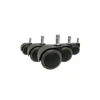 Netto Marken-Discount hjh OFFICE Stuhlrollen 5x ROLO EASY 11mm/50mm Metall, Kunststoff Angebot