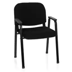 Netto Marken-Discount hjh OFFICE Vierfußstuhl XT 650 Stoff mit Armlehnen Angebot
