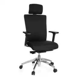 Netto Marken-Discount hjh OFFICE Profi Bürostuhl ASTRA LUX Stoff mit Armlehnen (höhenverstellbar) Angebot