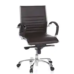 Netto Marken-Discount hjh OFFICE Profi Chefsessel PARMA 10 Leder mit Armlehnen Angebot