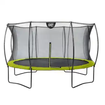 Netto Marken-Discount EXIT Silhouette Trampolin + Sicherheitsnetz 366 (12ft) Lime Grün Angebot