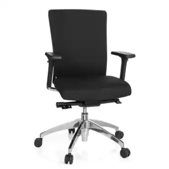 Netto Marken-Discount hjh OFFICE Profi Bürostuhl ASTRA BASE Stoff mit Armlehnen (höhenverstellbar) Angebot