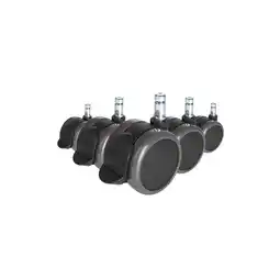 Netto Marken-Discount hjh OFFICE Stuhlrollen 5x ROLO STOP 11mm/65mm Metall, Kunststoff Angebot
