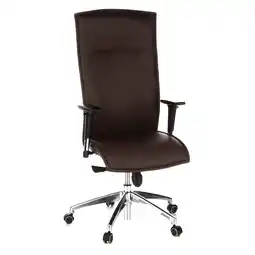 Netto Marken-Discount hjh OFFICE Luxus Chefsessel MURANO 20 Leder mit Armlehnen (höhenverstellbar) Angebot