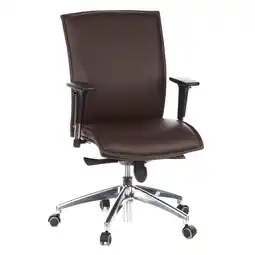 Netto Marken-Discount hjh OFFICE Luxus Chefsessel MURANO 10 Leder mit Armlehnen (höhenverstellbar) Angebot