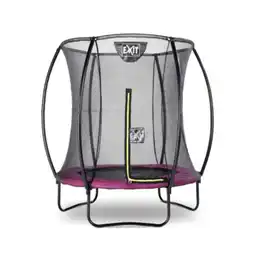 Netto Marken-Discount EXIT Silhouette Trampolin + Sicherheitsnetz 183 (6ft) Rosa Angebot