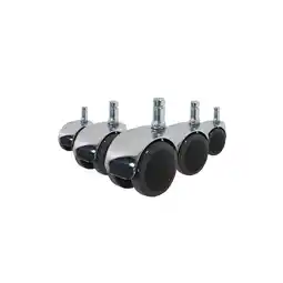 Netto Marken-Discount hjh OFFICE Stuhlrollen 5x ROLO LUX 11mm/50mm Metall, Kunststoff Angebot