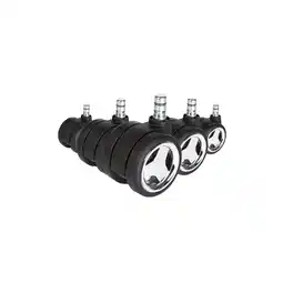 Netto Marken-Discount hjh OFFICE Stuhlrollen 5x ROLO GAME No-Noise 11mm/60mm Metall, Kunststoff, Chrom Angebot