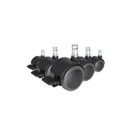 Netto Marken-Discount hjh OFFICE Stuhlrollen 5x ROLO STOP 10mm/50mm Metall, Kunststoff Angebot