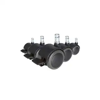 Netto Marken-Discount hjh OFFICE Stuhlrollen 5x ROLO STOP 10mm/50mm Metall, Kunststoff Angebot