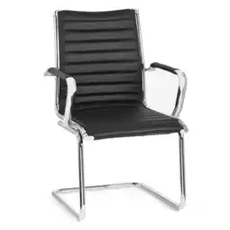 Netto Marken-Discount hjh OFFICE Freischwinger VEMONA V Kunstleder mit Armlehnen Angebot