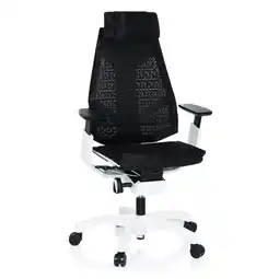 Netto Marken-Discount hjh OFFICE High End Bürostuhl GENIDIA PRO WHITE Netzstoff mit Armlehnen Angebot