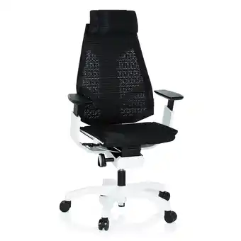 Netto Marken-Discount hjh OFFICE High End Bürostuhl GENIDIA PRO WHITE Netzstoff mit Armlehnen Angebot