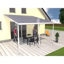 Netto Marken-Discount Gutta 4293115 Terrassenüberdachung weiß, 426 x 406 cm Angebot