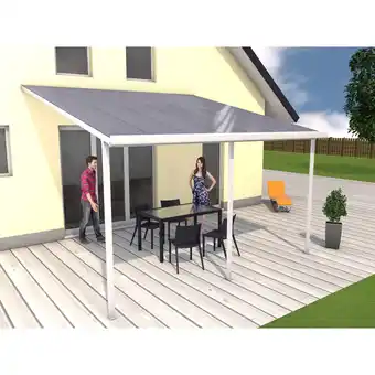 Netto Marken-Discount Gutta 4293115 Terrassenüberdachung weiß, 426 x 406 cm Angebot