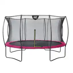 Netto Marken-Discount EXIT Silhouette Trampolin + Sicherheitsnetz 366 (12ft) Rosa Angebot
