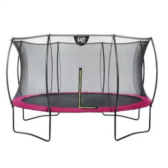 Netto Marken-Discount EXIT Silhouette Trampolin + Sicherheitsnetz 366 (12ft) Rosa Angebot
