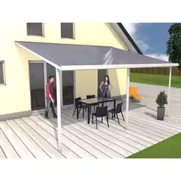 Netto Marken-Discount Gutta 4293118 Terrassenüberdachung weiß, 546 x 406 cm Angebot
