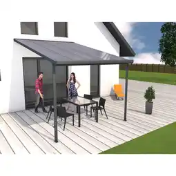 Netto Marken-Discount Gutta 4293162 Terrassenüberdachung anthrazit, 306 x 406 cm Angebot
