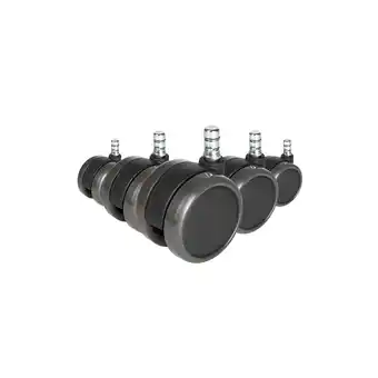 Netto Marken-Discount hjh OFFICE Stuhlrollen 5x ROLO No-Noise 11mm/65mm Metall, Kunststoff Angebot