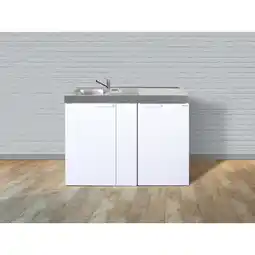 Netto Marken-Discount Stengel Küchen Kitchenline MK 120 weiß - ohne Kochfeld rechts, Becken links Angebot