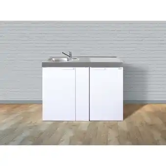 Netto Marken-Discount Stengel Küchen Kitchenline MK 120 weiß - ohne Kochfeld rechts, Becken links Angebot