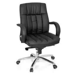 Netto Marken-Discount hjh OFFICE XXL Drehstuhl XXL G 100 Kunstleder mit Armlehnen Angebot